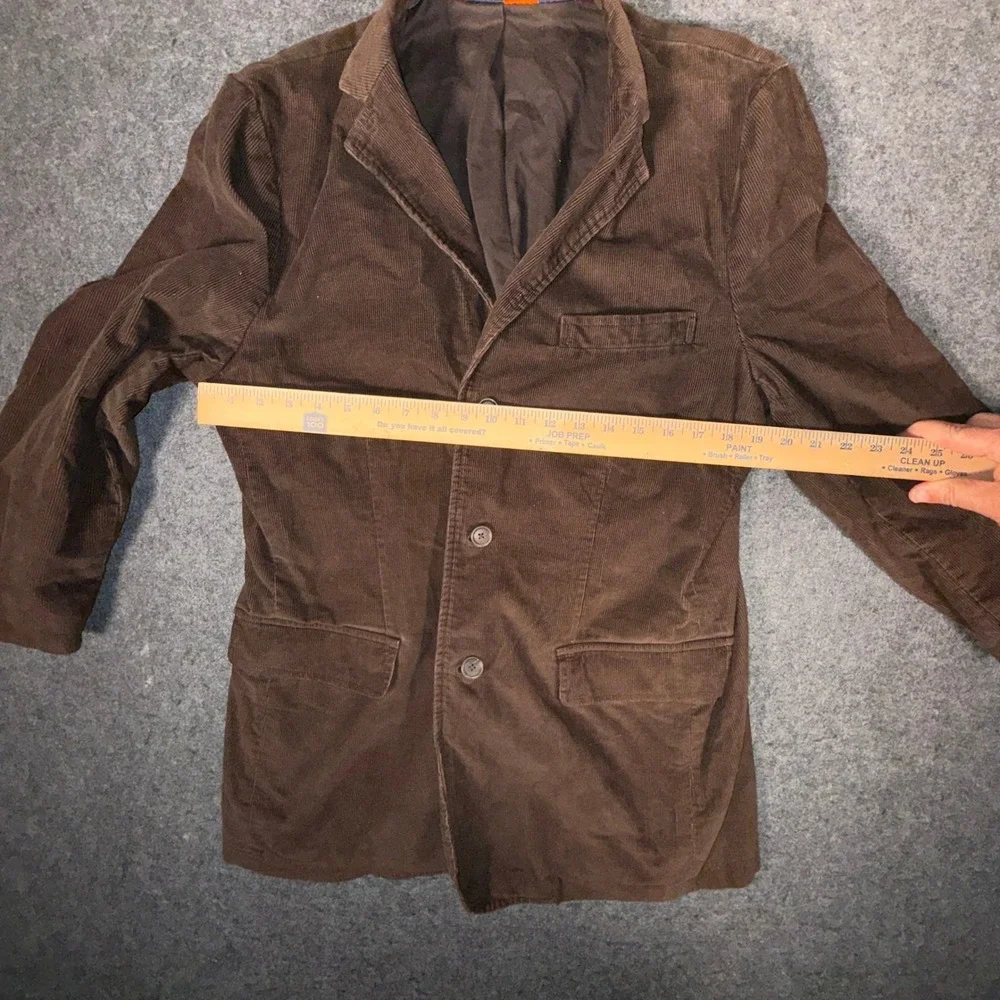 J Crew Corduroy Blazer Jacket Mens Sz M Brown 100%‎ Cotton Academia Preppy Y2K